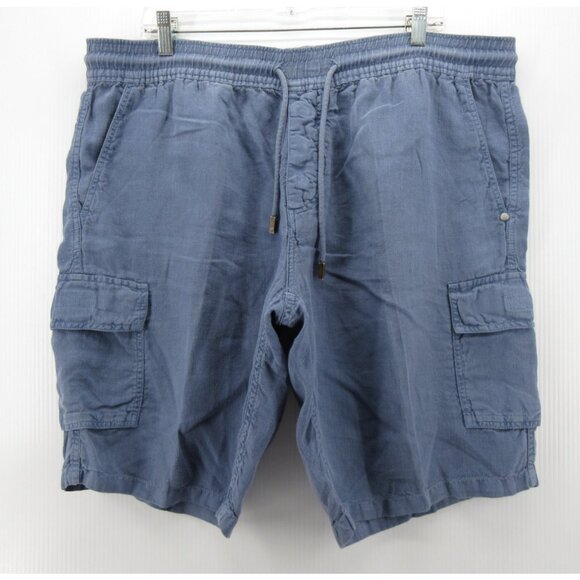 Vilebrequin Shorts XXL Linen Cargo Baggy Loose Drawstring Summer * - Picture 1 of 10